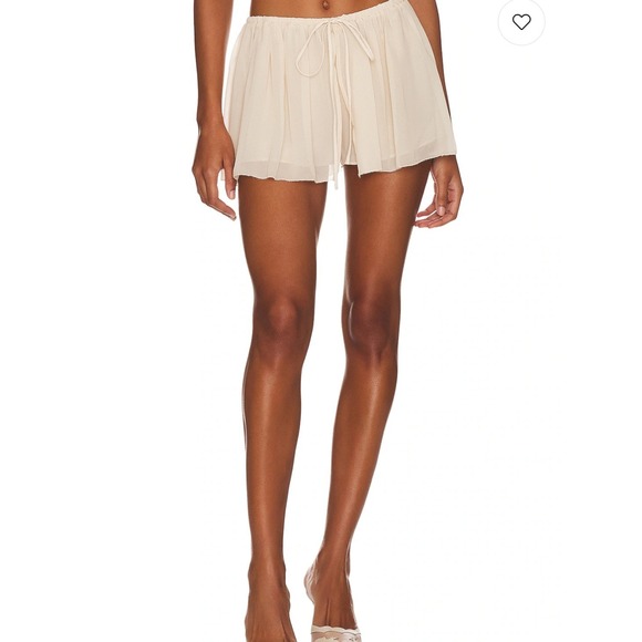 Loba Pants - LOBA Paloma Skort Ivory Georgette Mini Skirt Shorts Women's Size M NEW Revolve
